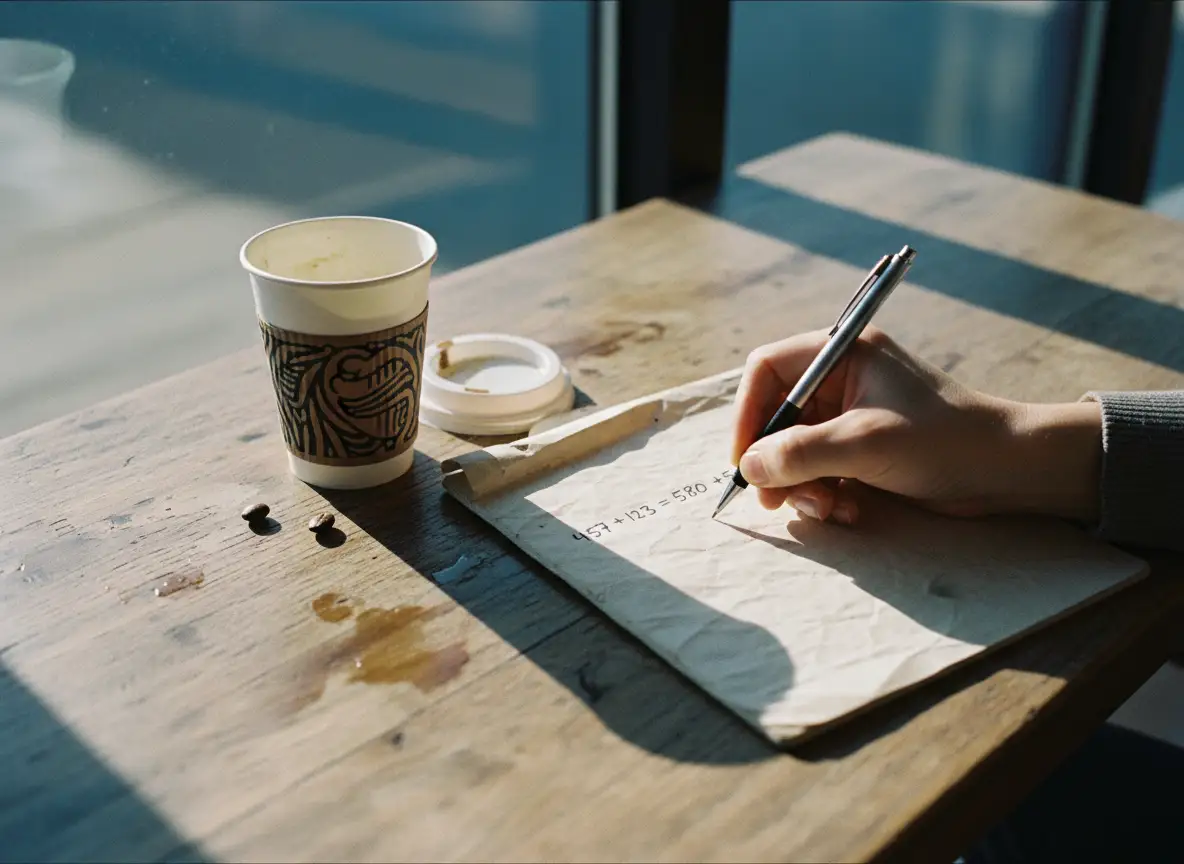 มือกำลังเขียน 